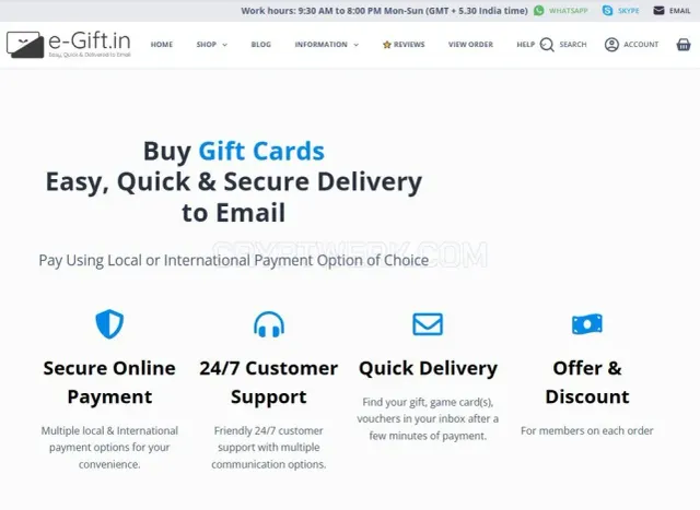 E-Gift.in website