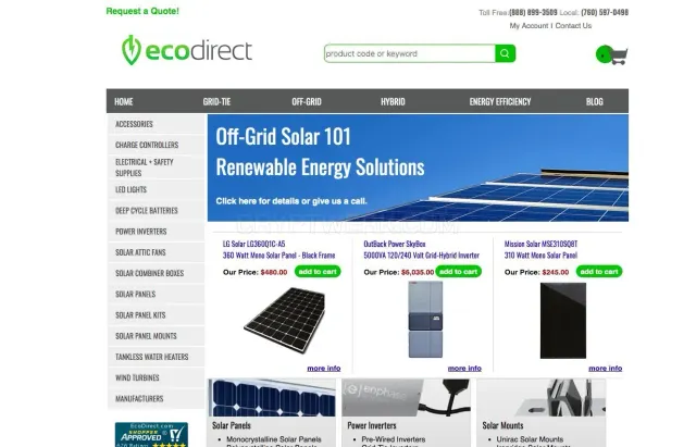 EcoDirect website
