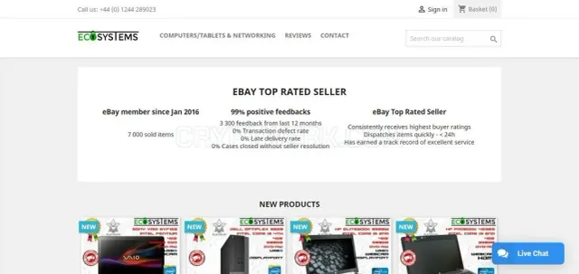 Ecosystems website