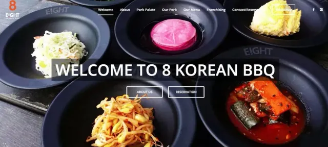 EIGHT Korean BBQ website