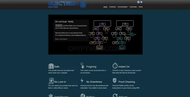 Electrum website