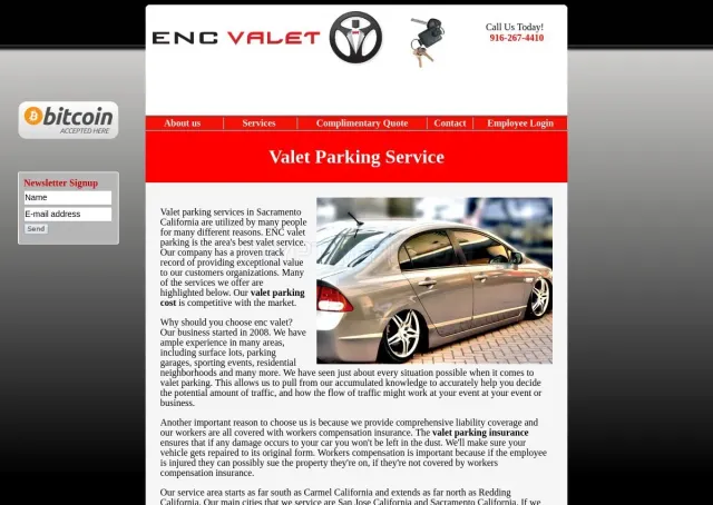 Encvalet.com website
