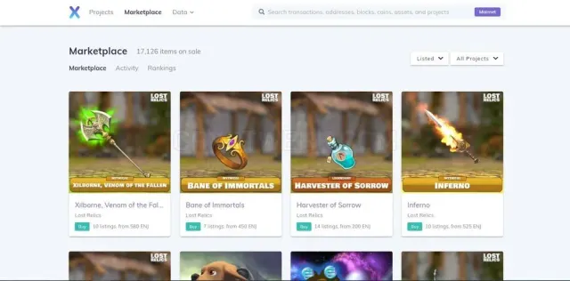 Enjin Marketplace website
