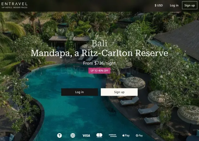 Entravel website