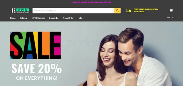 EpicWorldStore website