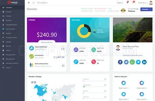 Epixel MLM Software website