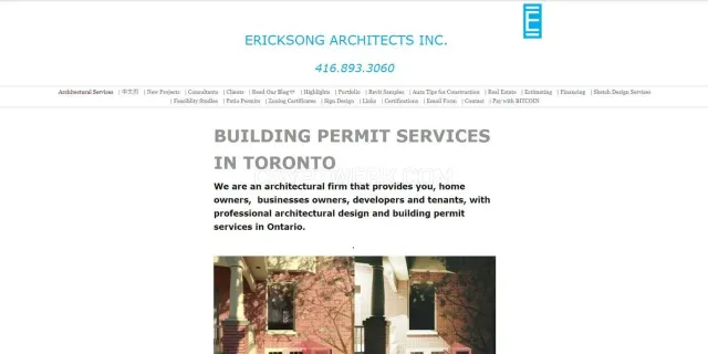 Ericksong Architects website