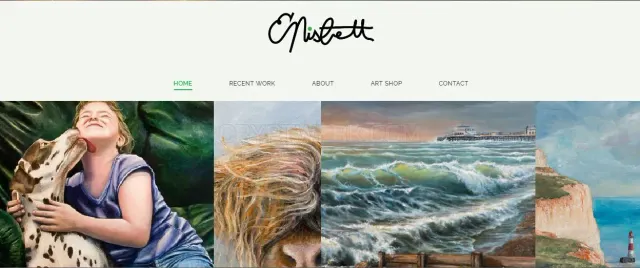 Eril Nisbett Fine Art website
