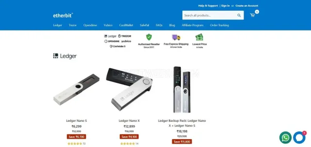 Etherbit website