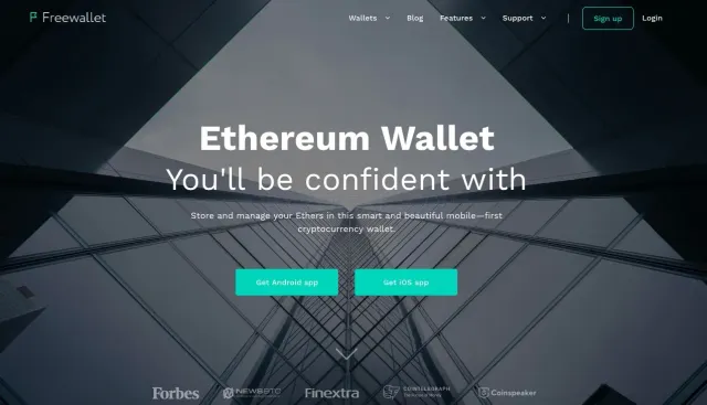 Ethereum Freewallet website