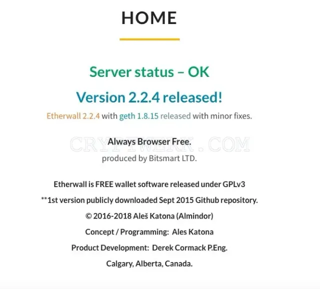 Etherwall website