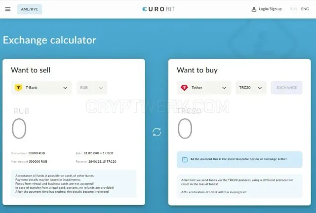 EuroBit website