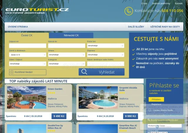 Euroturist.cz website