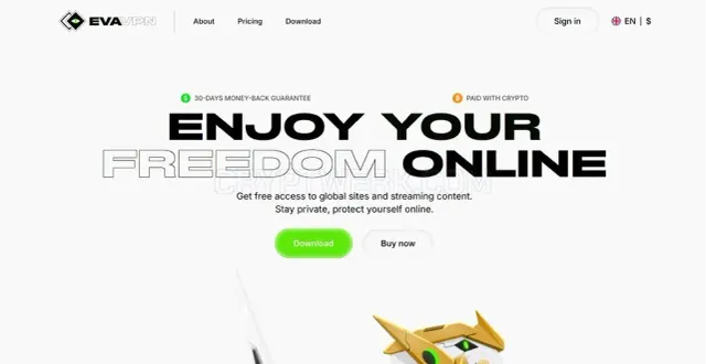 EVA VPN website