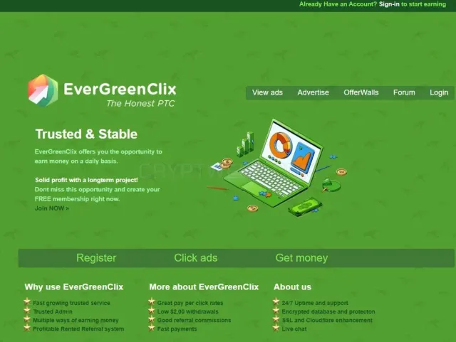EverGreenClix website
