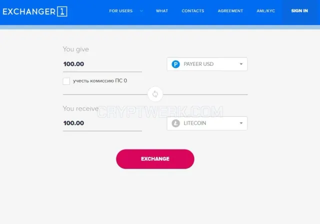 Exchanger1 website