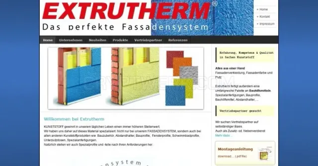 Extrutherm website