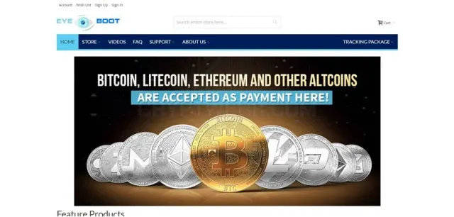 Eye Boot website