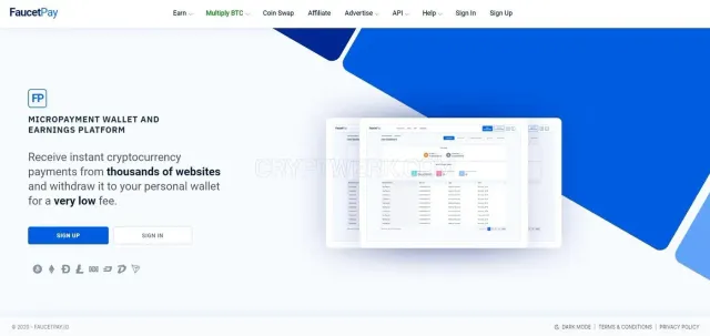 FaucetPay website
