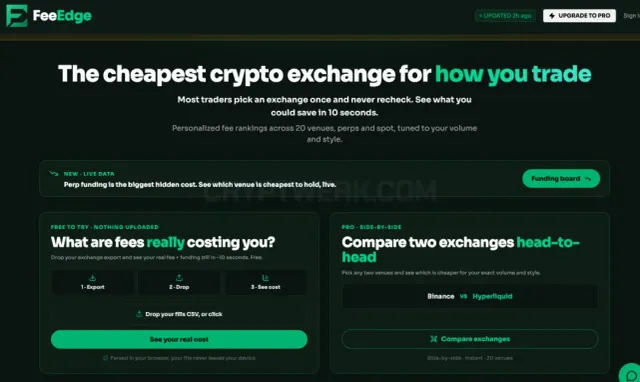 FeeEdge website