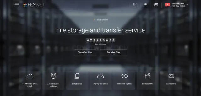 FEX.NET website