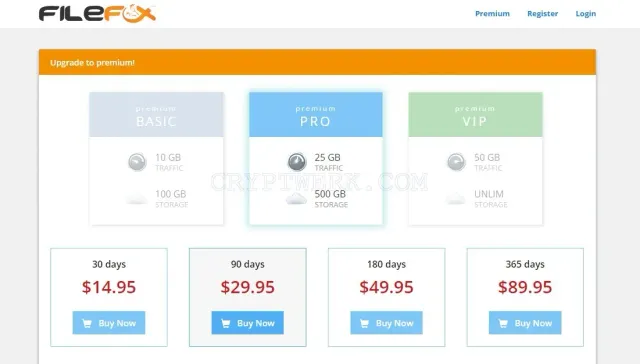 Filefox.cc website