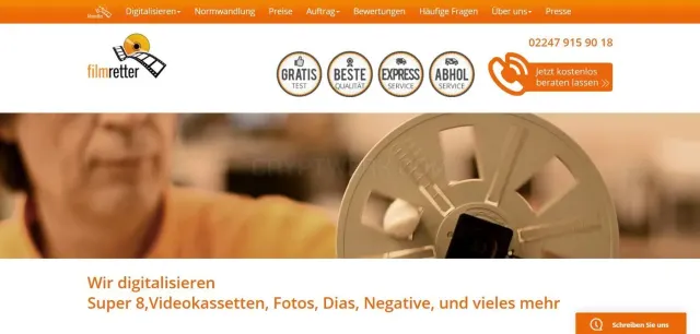 Film-Retter website