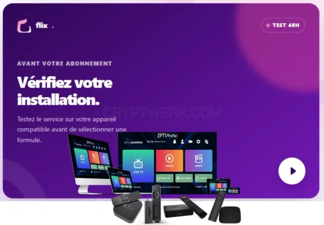 Site web FLIX IPTV