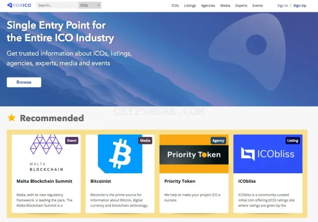forICO.io website