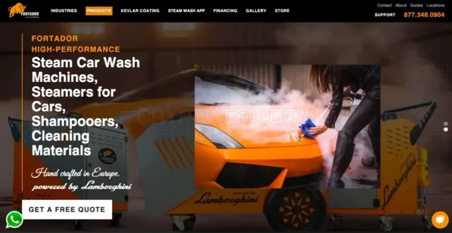 Fortador Steamers USA website