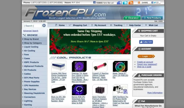 Frozencpu.com website