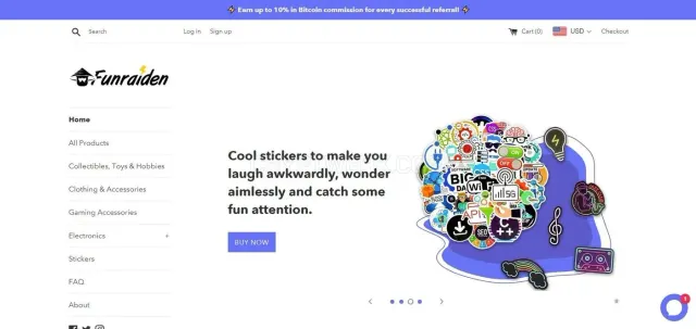 Funraiden website