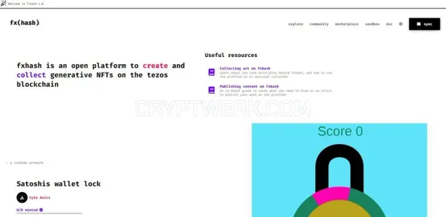 fxhash website