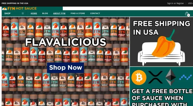 Fymhotsauce.rocks website