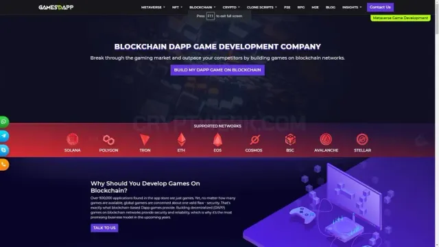 GAMESDAPP website