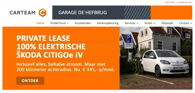 Garage de Hefbrug website