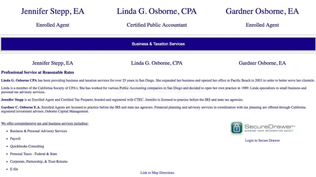 Gardner Tax and Financial website