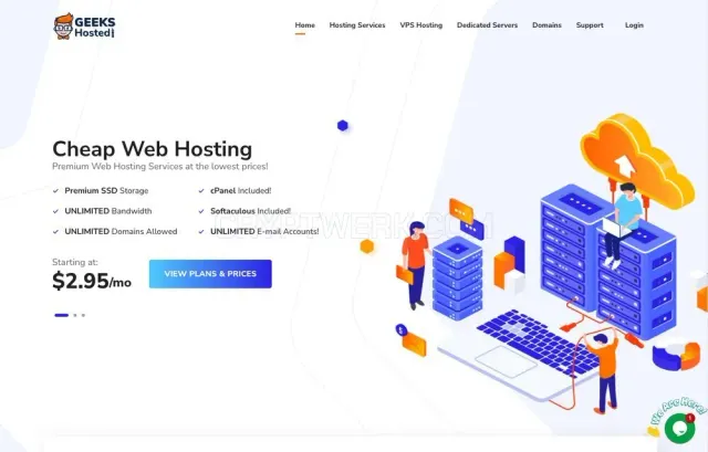 GEEKSHosted website