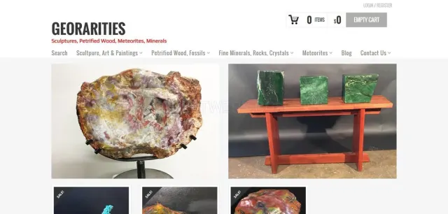 GeoRarities website