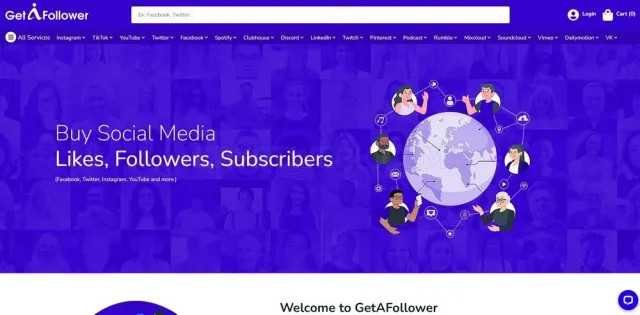 GetAFollower website