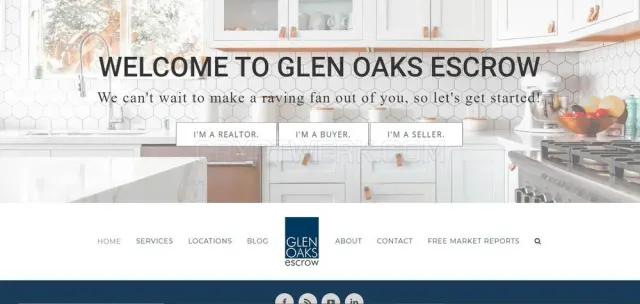 Glen Oaks Escrow website