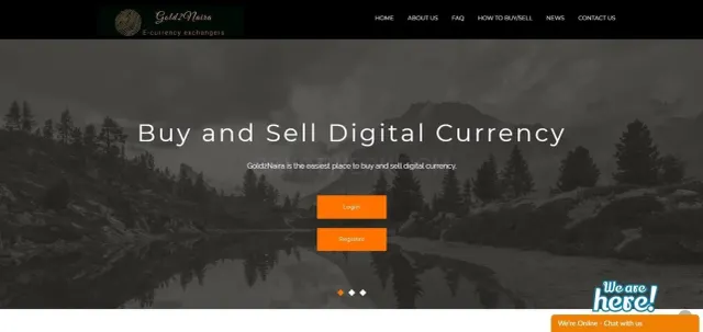 Gold2Naira website