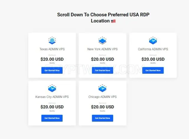 GoldenRDP website