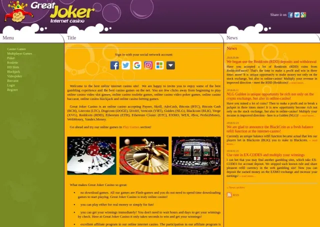 Greatjoker.com website