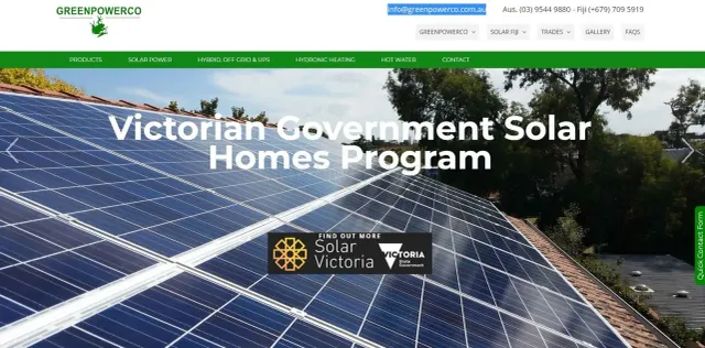 Greenpowerco.com.au website