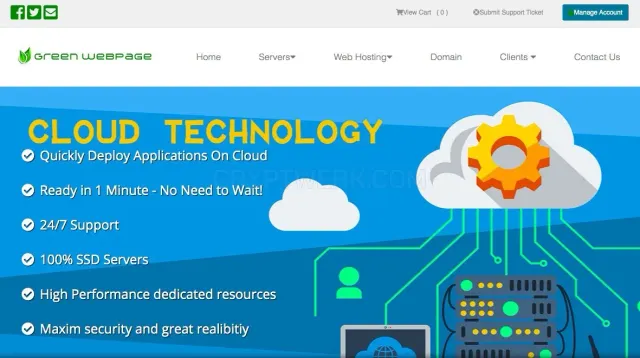 Greenwebpage website