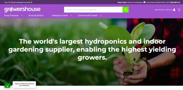 Growers House website