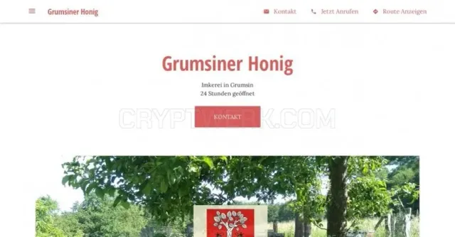 Grumsiner Honey website