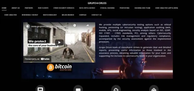 Grupo Oruss website