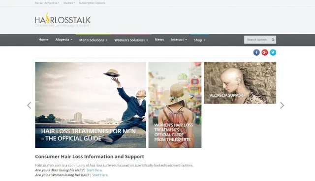Hairlosstalk.com website
